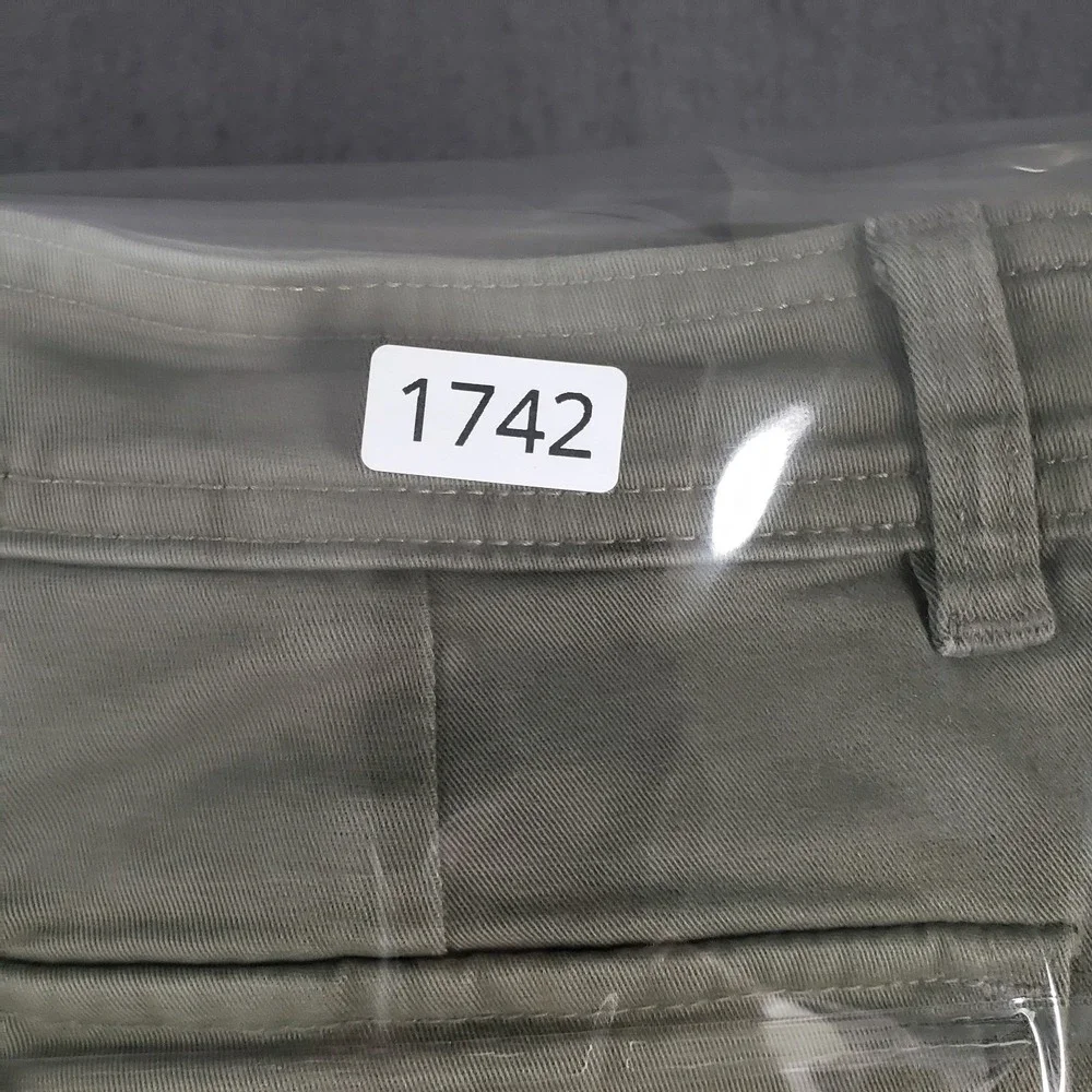 A New Day Pants Womens Size 2 Mint Green Cotton‎ Blend Wide Leg Cropped Relaxed